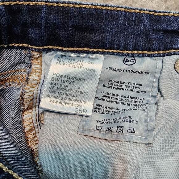 AG Adriano Goldschmied Women's The Legging Ankle Distressed Jeans Size 25 - Picture 12 of 14